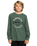 The Quiksilver Boys Boys Circle Logo Long Sleeve T-Shirt in Forest