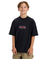 The Quiksilver Boys Boys Mercury Double Up T-Shirt in Black