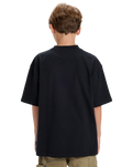 The Quiksilver Boys Boys Mercury Double Up T-Shirt in Black