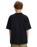 The Quiksilver Boys Boys Mercury Double Up T-Shirt in Black