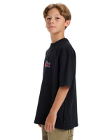 The Quiksilver Boys Boys Mercury Double Up T-Shirt in Black