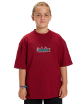Boys Mercury Double Up T-Shirt in Biking Red