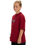 Boys Mercury Double Up T-Shirt in Biking Red