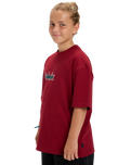 Boys Mercury Double Up T-Shirt in Biking Red