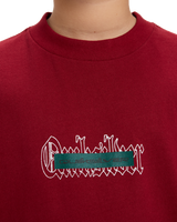 Boys Mercury Double Up T-Shirt in Biking Red