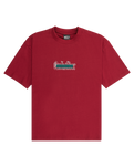 Boys Mercury Double Up T-Shirt in Biking Red