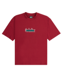 Boys Mercury Double Up T-Shirt in Biking Red