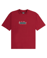 Boys Mercury Double Up T-Shirt in Biking Red