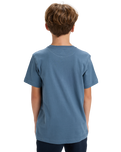 The Quiksilver Boys Boys Comp Logo T-Shirt in China Blue