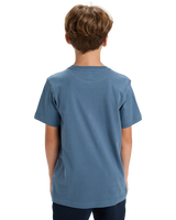 The Quiksilver Boys Boys Comp Logo T-Shirt in China Blue