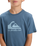 The Quiksilver Boys Boys Comp Logo T-Shirt in China Blue