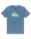 The Quiksilver Boys Boys Comp Logo T-Shirt in China Blue