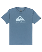 The Quiksilver Boys Boys Comp Logo T-Shirt in China Blue