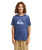 The Quiksilver Boys Boys Comp Logo T-Shirt in Vintage Indigo