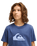The Quiksilver Boys Boys Comp Logo T-Shirt in Vintage Indigo