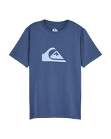 The Quiksilver Boys Boys Comp Logo T-Shirt in Vintage Indigo