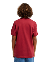 The Quiksilver Boys Boys Comp Logo T-Shirt in Burnt Russet