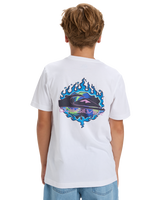 Boys EV In Flames T-Shirt in White