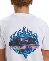 Boys EV In Flames T-Shirt in White