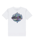 Boys EV In Flames T-Shirt in White