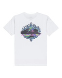 Boys EV In Flames T-Shirt in White