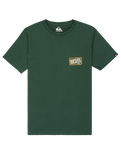 The Quiksilver Boys Boys Gotam Foam T-Shirt in Trekking Green