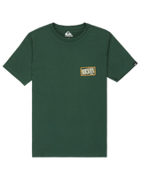 The Quiksilver Boys Boys Gotam Foam T-Shirt in Trekking Green