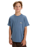 Boys EVO Border Line T-Shirt in China Blue