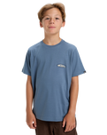 Boys EVO Border Line T-Shirt in China Blue