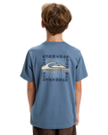 Boys EVO Border Line T-Shirt in China Blue