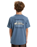 Boys EVO Border Line T-Shirt in China Blue