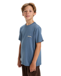 Boys EVO Border Line T-Shirt in China Blue