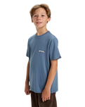 Boys EVO Border Line T-Shirt in China Blue