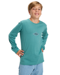 Boys EV Swell Ovation Long Sleeve T-Shirt in Deep Sea