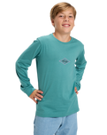 Boys EV Swell Ovation Long Sleeve T-Shirt in Deep Sea