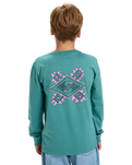 Boys EV Swell Ovation Long Sleeve T-Shirt in Deep Sea
