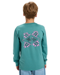 Boys EV Swell Ovation Long Sleeve T-Shirt in Deep Sea