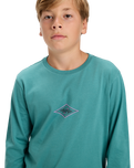 Boys EV Swell Ovation Long Sleeve T-Shirt in Deep Sea