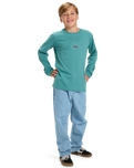 Boys EV Swell Ovation Long Sleeve T-Shirt in Deep Sea