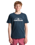The Quiksilver Boys Boys Corpo Classic T-Shirt in Dark Navy