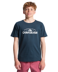The Quiksilver Boys Boys Corpo Classic T-Shirt in Dark Navy