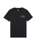The Quiksilver Boys Boys Palm Horizon T-Shirt in Black