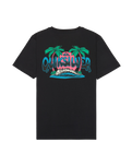 The Quiksilver Boys Boys Palm Horizon T-Shirt in Black