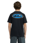 The Quiksilver Boys Boys Fractured Waves T-Shirt in Black