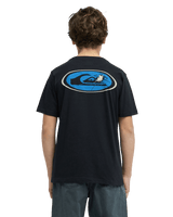 The Quiksilver Boys Boys Fractured Waves T-Shirt in Black