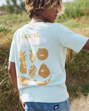 The Quiksilver Boys Boys Fruits Tide T-Shirt in Blue Haze