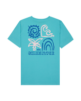 The Quiksilver Boys Boys Urban Nomad 1 T-Shirt in Aqua