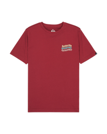 The Quiksilver Boys Boys Cosmic T-Shirt in Burnt Russet
