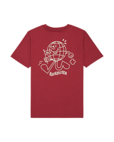 The Quiksilver Boys Boys Cosmic T-Shirt in Burnt Russet
