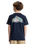 The Quiksilver Boys Boys Skeleton Ride T-Shirt in Dark Navy